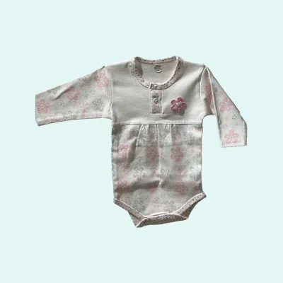 بادی آستین بلند نوزاد طرح آیلین