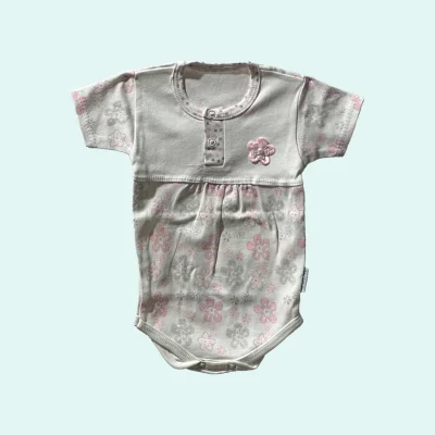 بادی آستین کوتاه نوزاد طرح آیلین