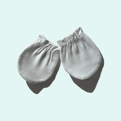 دستکش نوزاد طرح وایت