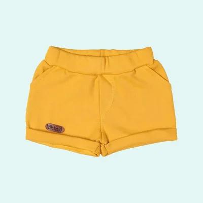 شلوارک خردلی طرح جوجه تیغی