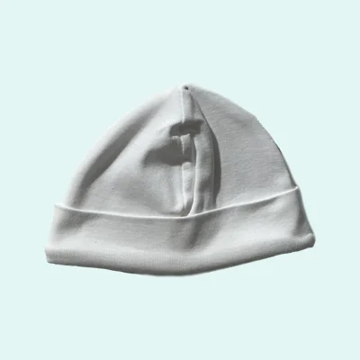 کلاه گرد نوزاد طرح وایت