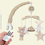 آویز تخت موزیکال برند رز برن طرح bear & kite