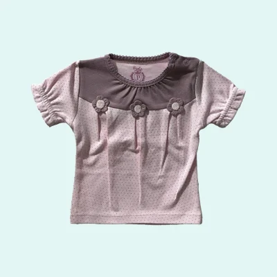 تیشرت نوزاد طرح یاس برند پاریز