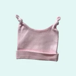 کلاه دوگره نوزاد طرح یاس برند پاریز