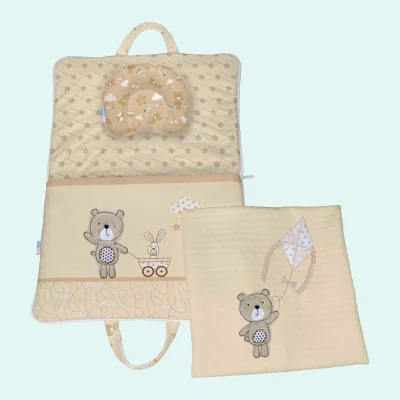 سرویس خواب مسافرتی سه تیکه برند رزبرن طرح Bear and Kite