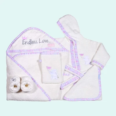 ست حوله پنج تکه برند رزبرن جنس پنبه