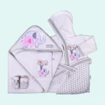 ست حوله پنج تیکه طرح  Family Love Girl