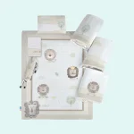 سرویس خواب هفت تکه برند رز برن جنس مخمل