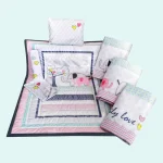 سرویس خواب هفت تکه برند رز برن جنس مخمل