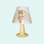 آباژور اتاق کودک مخروطی طرح Bear and Kite