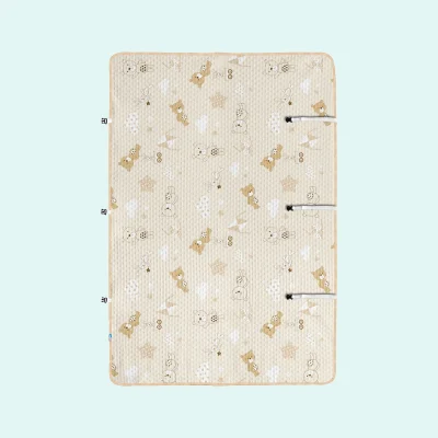 ملحفه پد دار ضد نم ۱۲۵*۱۴۵ طرح Bear and Kite