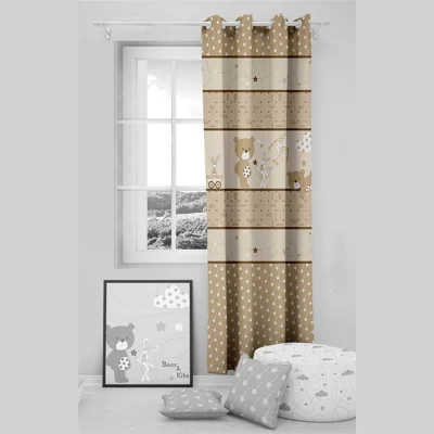 پرده اتاق کودک طرح Bear and Kite