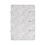 ملحفه پد دار ضد نم ۱۲۵*۱۴۵ طرح Family Love Girl