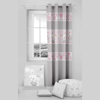 پرده اتاق کودک طرح Little Bunny