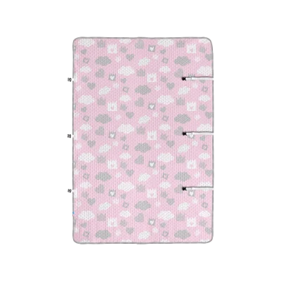 ملحفه پد دار ضد نم ۱۲۵*۱۴۵ طرح Little Sweet Girl