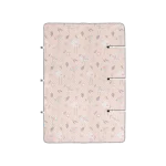 ملحفه پد دار ضد نم ۱۲۵*۱۴۵ طرح Love Song