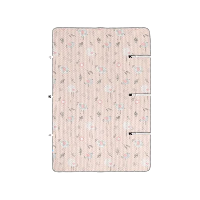 ملحفه پد دار ضد نم ۱۲۵*۱۴۵ طرح Love Song